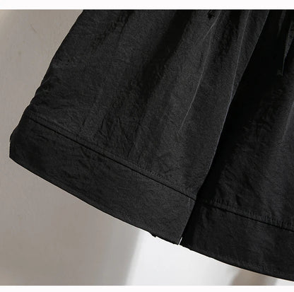 Plus Size Summer Shorts For Women 2025 Summer Ice Silk Drawstring Large Size Loose Shorts Women Korean Streetwear Shorts Female