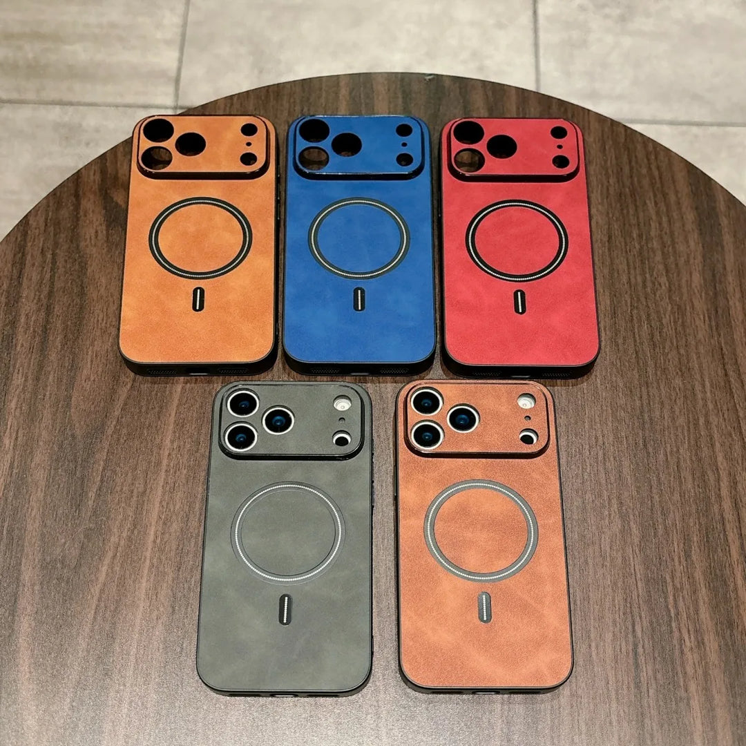 Magnetic Leather Case for iPhone 17 Pro Max 17 Air 17Pro