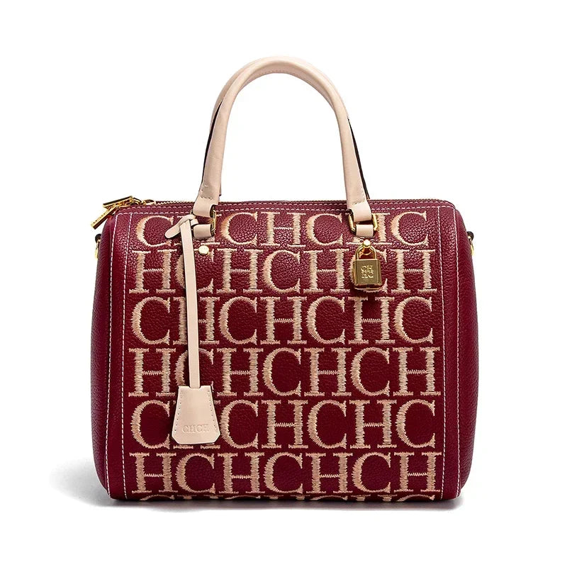 Retro Classic Large Capacity Business Commuter Women's Shoulder Bag Crossbody Bag with Letter Print Design Versatile Women's Bag