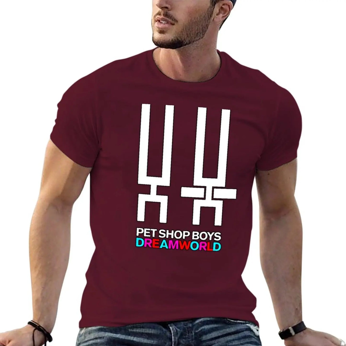 Pet Shop Boys T-Shirt tees blanks anime clothes sublime men clothing