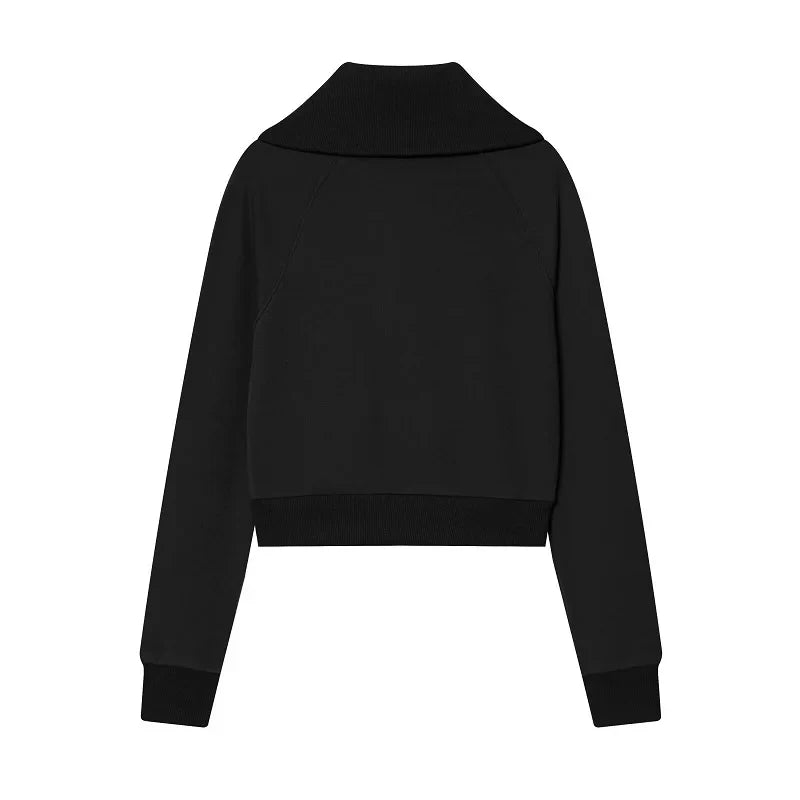 Flare Pants Sets for Women 2 Pieces Fleece High Waist Woman Trousers Sets Zipper Cropped Women's Jacket Streetwear Outfits