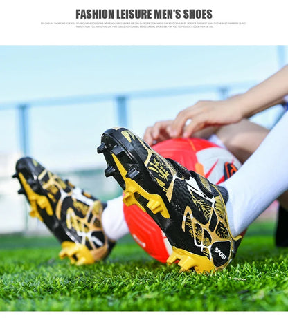 Kids Soccer Shoes Society TF/FG School Football Boots Cleats Grass Sneakers Boy Girl Outdoor Athletic Training Sports Footwear