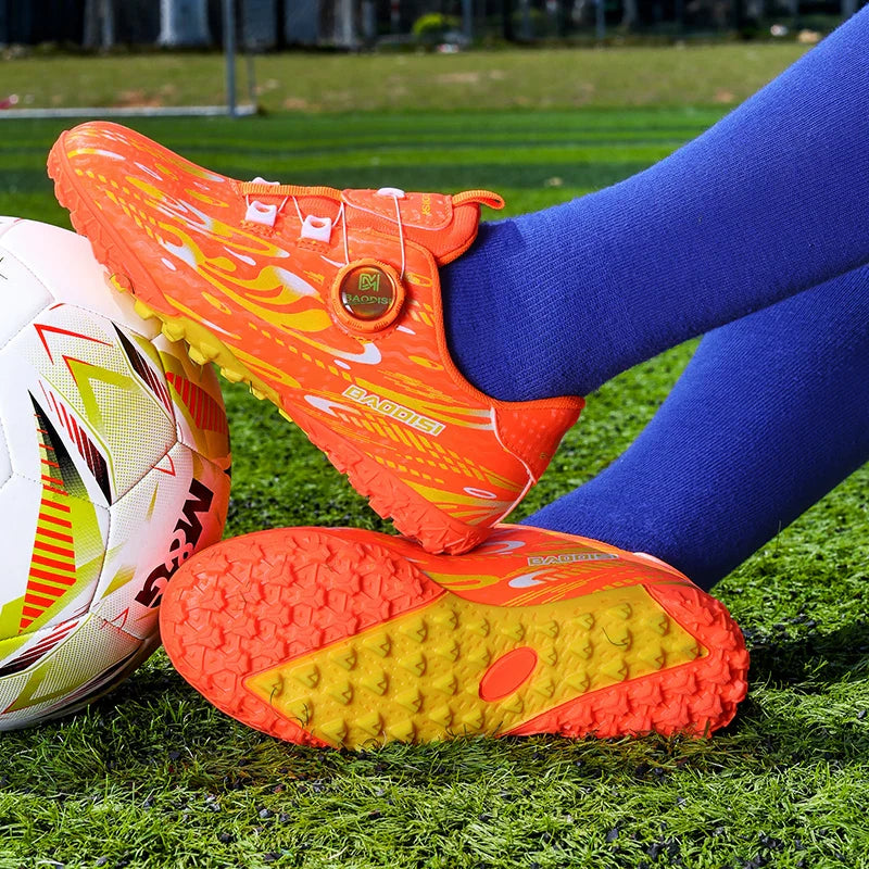 New Kids Football Boots Society Cleats Soccer Shoes Professional Children Football Field Boots Original Non Slip Sneakers Fast