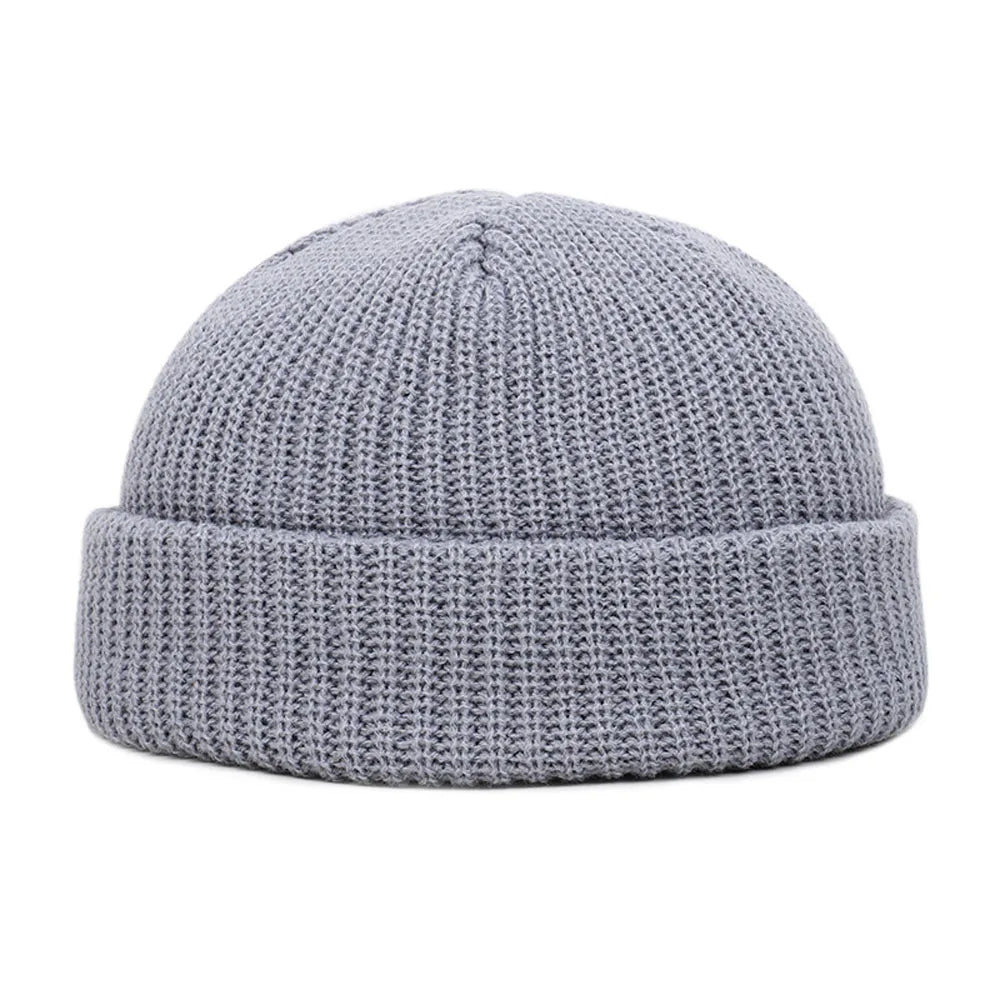 Winter Warm Beanies Casual Short Thread Hip Hop Hat Adult Men  Female Wool