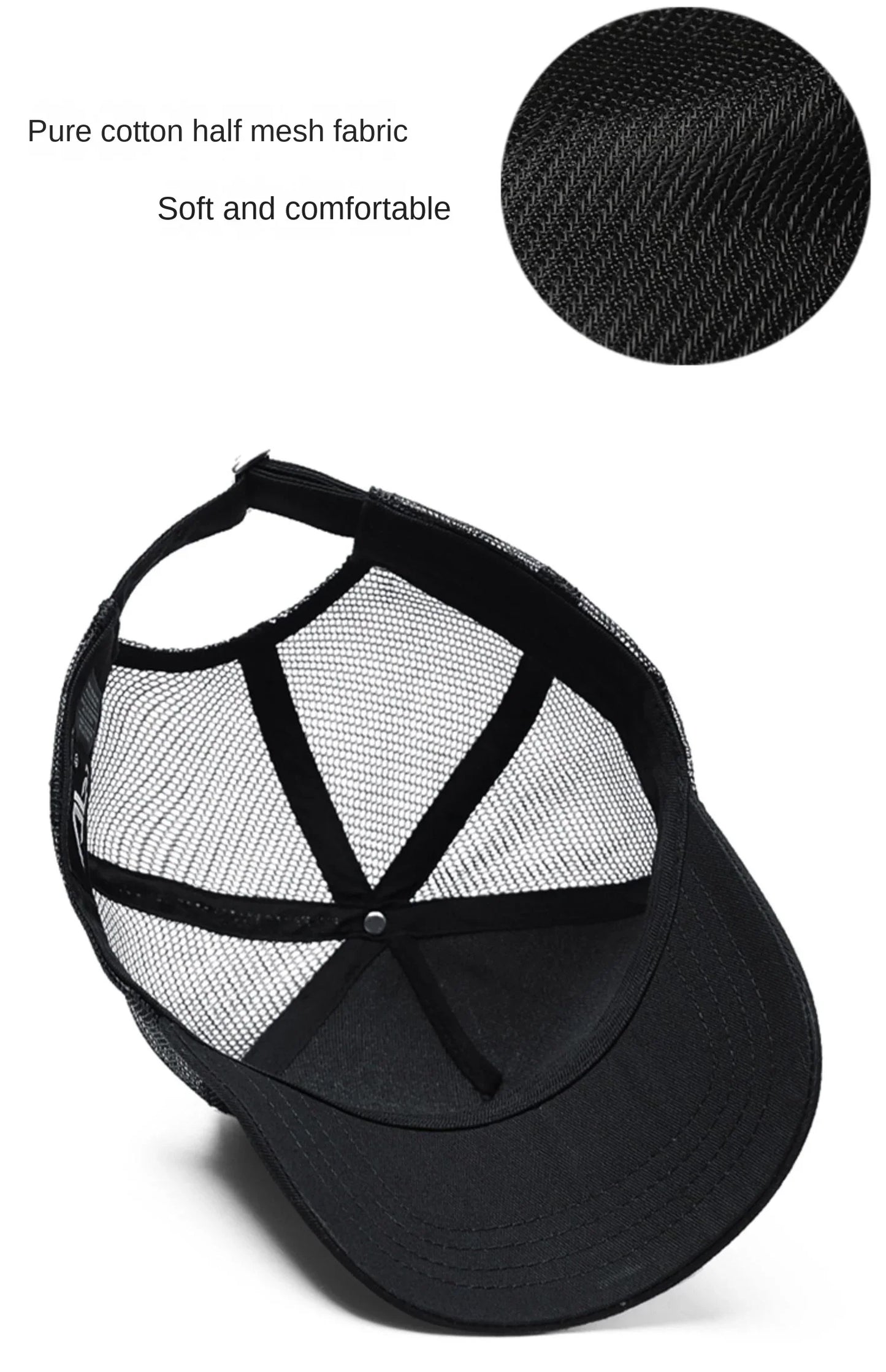 Big Head Plus Size Men's Hat Baseball Cap for Male Summer Sports Hat Hip Hop