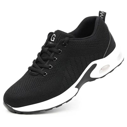 Steel Toe Safety Shoes Men Women Security Protection Work Shoes Lightweight Safety Boots Air Cushion Indestructible Shoes