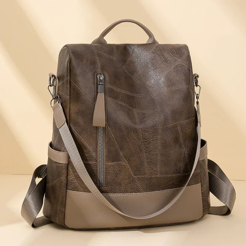 Women's fashionable backpack, shoulder bag, travel multifunctional bag, handbag, handbag, suitable for different scenarios