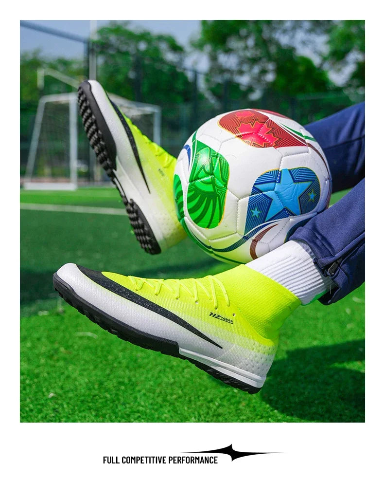 New Men Football Boots Women Professional Soccer Shoes Hot Sale TF/FG Sneakers Unisex High-quality Futsal Cleats Ultralight