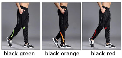 Men Running Sport Pants With Zipper Pockets Football Joggings Training Sweatpants Basketball Soccer Trousers workout pant Male