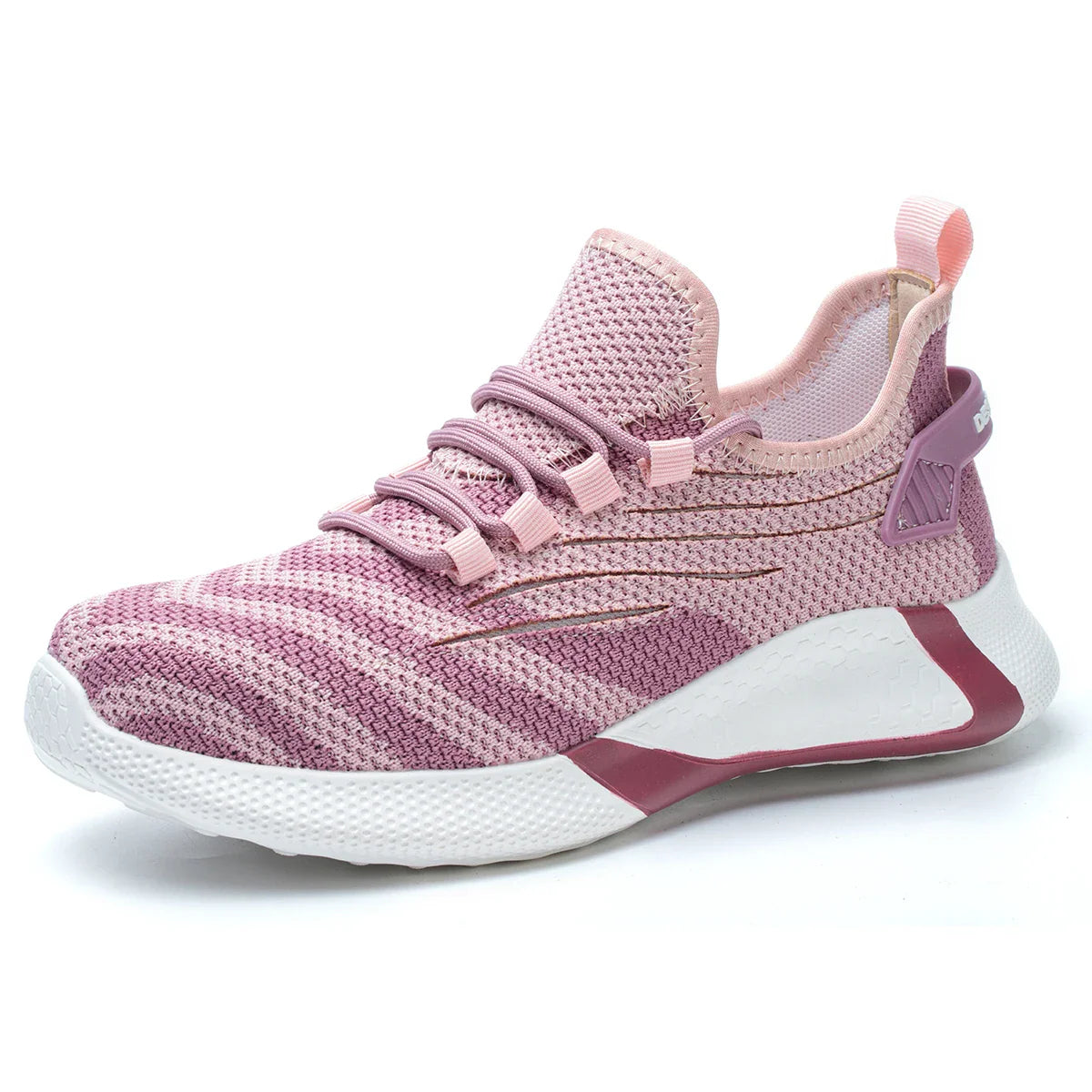 Pink women's safety shoes Steel head anti-smash Light soft breathable work shoes Women's outdoor industrial safety shoes