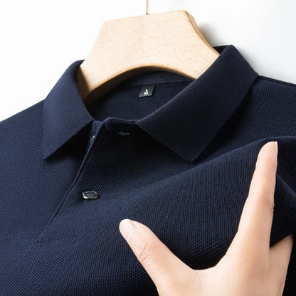 Men's 100% Cotton Polo Shirt - Summer Casual Breathable Tee,19 Colors,Ideal for Golf and Sports,Business Casual,Silk-Like Finish