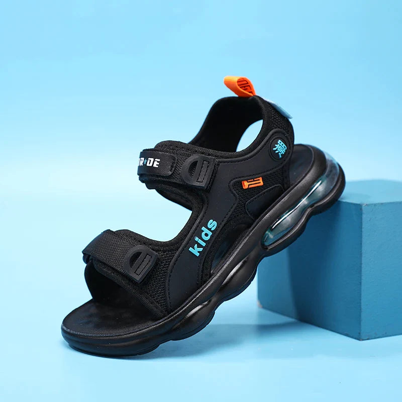 A pair of children's summer open-toe sandals, air-cushioned shock-absorbing and rebound outdoor beach shoes, sizes 32-42,TL-1921