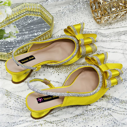 Fashionable And Elegant Nigerian Wedding Banquet High Heels Anti Slip Women's Sandals Plus Size Nigerian Party Shoes