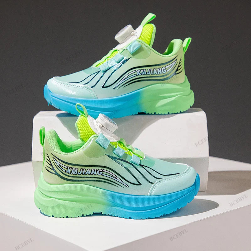 Hot Sale Summer Fashion New Soft Breathable Thick-soled Vulcanized Shoes Boys Kids Sports Basketball/Football Sneakers Size26-37