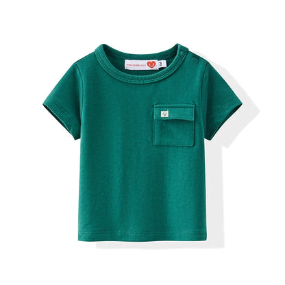 Family clothes with pockets summer label design children's boy and girls dress shirts baby set teenage skirt set