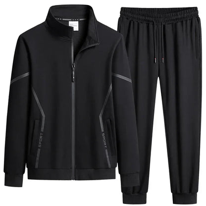 Unisex Jogging Suit MEN Plus Size 6XL 7XL 8XL Men's Tracksuit Suit New Arrive Tracksuit Mens Casual Solid Solor Sweatpant Set