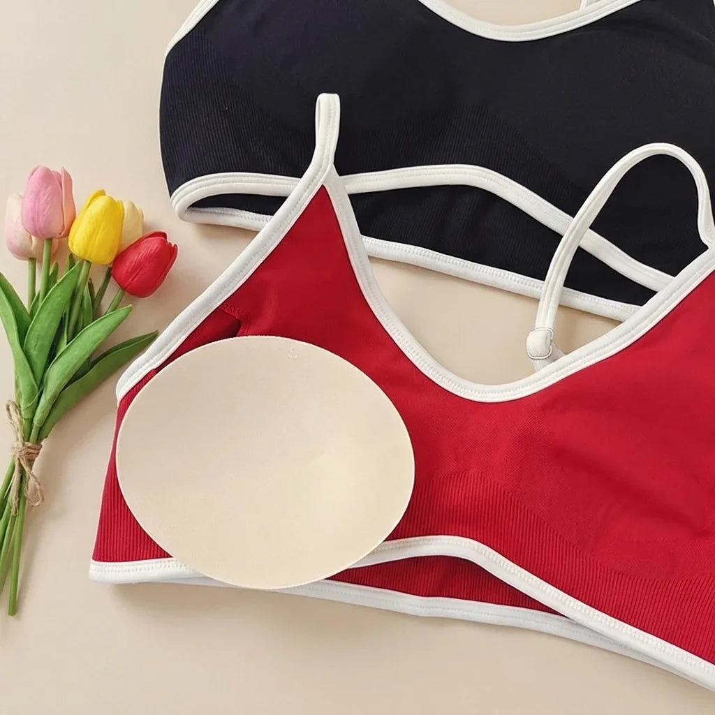 Women 2pcs Sport Sets Gym Push Up Yoga Pants Hollow Back Fitness Bras Workout High Waist Leggings Seamless Tights  Gym Set Suit