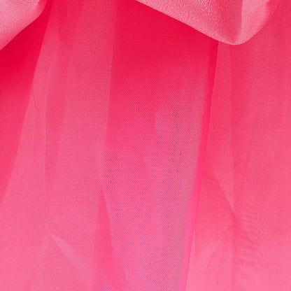 Fantasia de Princesa Pêssego com Luz LED Colorida para Aniversário de Criança Jogo de Roleplay Vestido de Menina para Halloween Festival Rosa Renda 2-9 Anos C