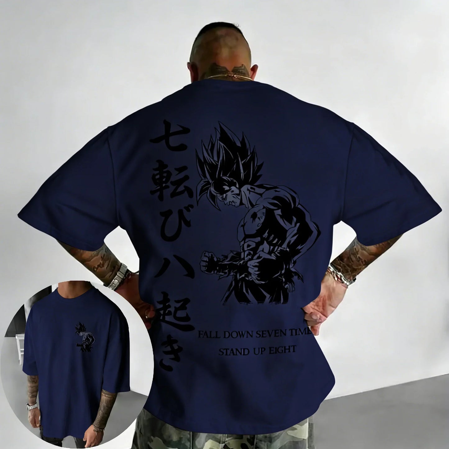 Hand Drawn Printed Cotton T-shirt Summer New Style Men's and Women's Loose Casual Street Trendy Top