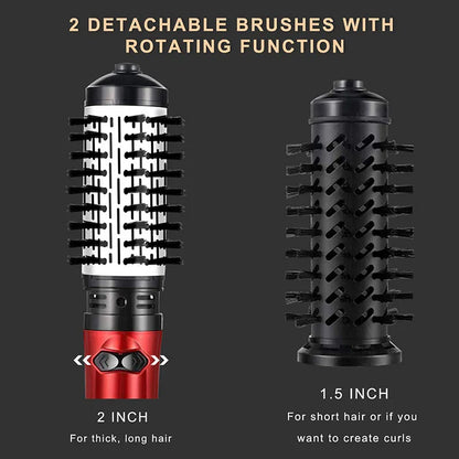 2-in-1 professional automatic rotating hair dryer curler Comb Hot air brush ion multi-functional styling tool