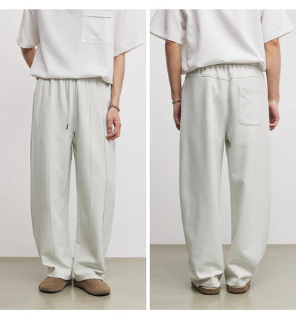 Calças de Moletom Masculinas American Casual Fashion Primavera e Outono 2026 Novas Calças Esportivas Soltas de Camada de Ar Scimitar