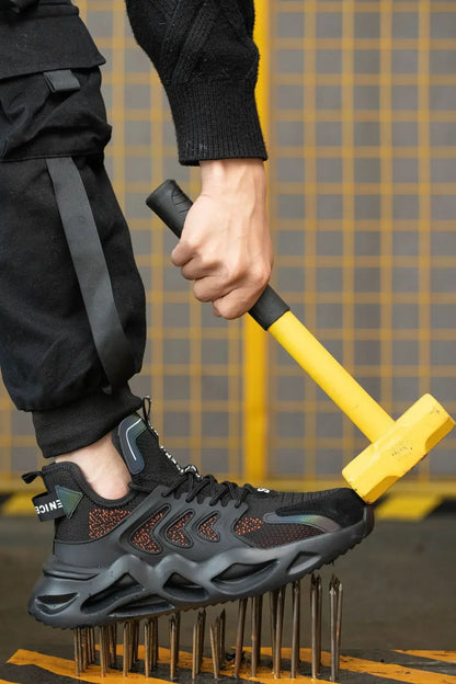 Work Sneakers Men Indestructible Safety Shoes Men Steel Toe Shoes Work Boots Men Puncture Proof Industrial Boots High Quality