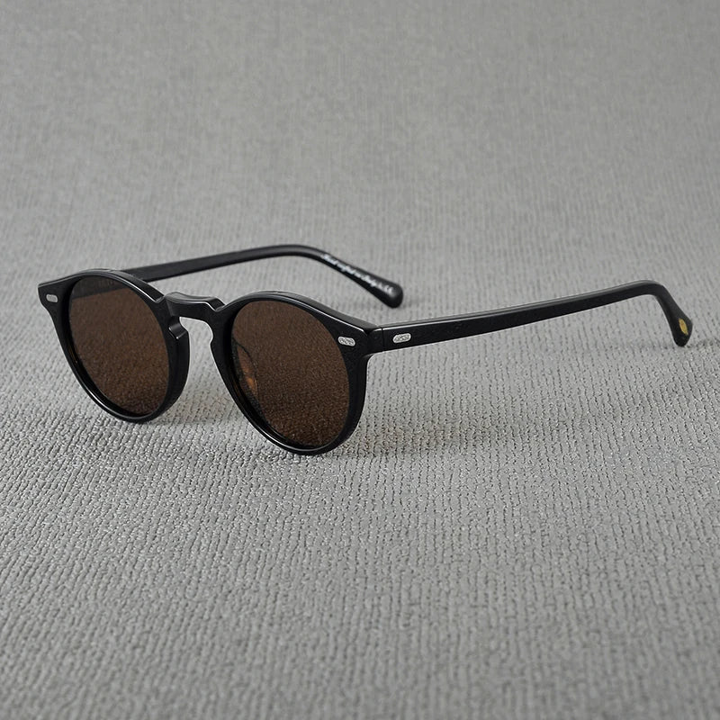 Sunglasses Men Retro Acetate Frame Sunglass Women Outdoor Driving