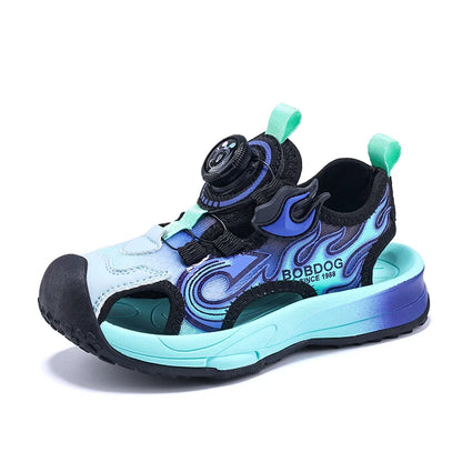 Children Sandals Lightweight Soft Sole Daily Wear Hollow Out Beach Shoes Anti Slip Wear-resistant Versatile Sports Leisure Shoes