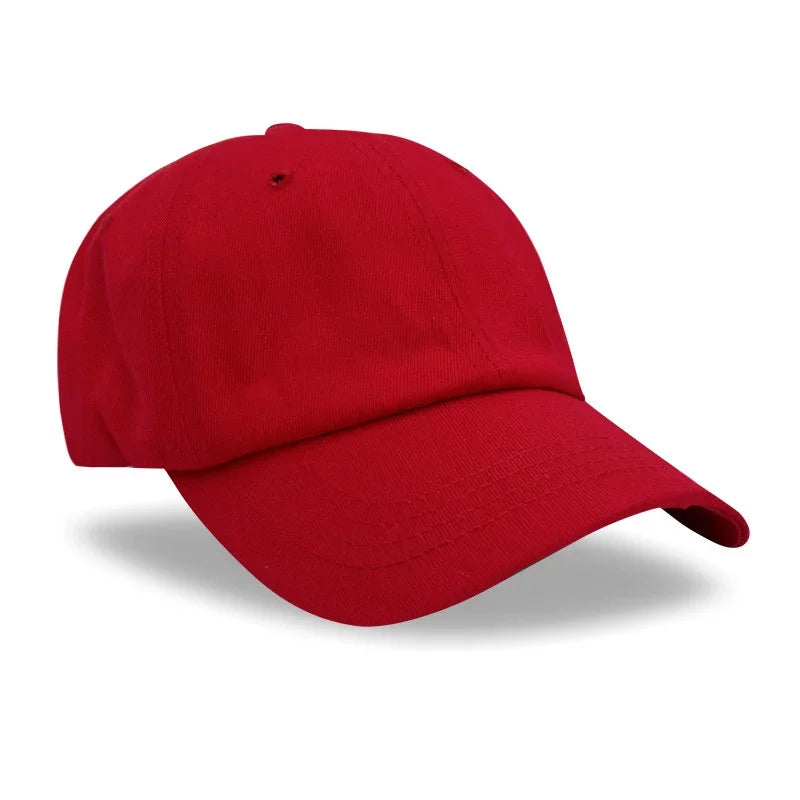 Custom Logo Hat For Women Men Soft Top Cotton Baseball Cap Adult Outdoor Adjustable Dad Hats Snapback Hat Summer Sports Sun Cap