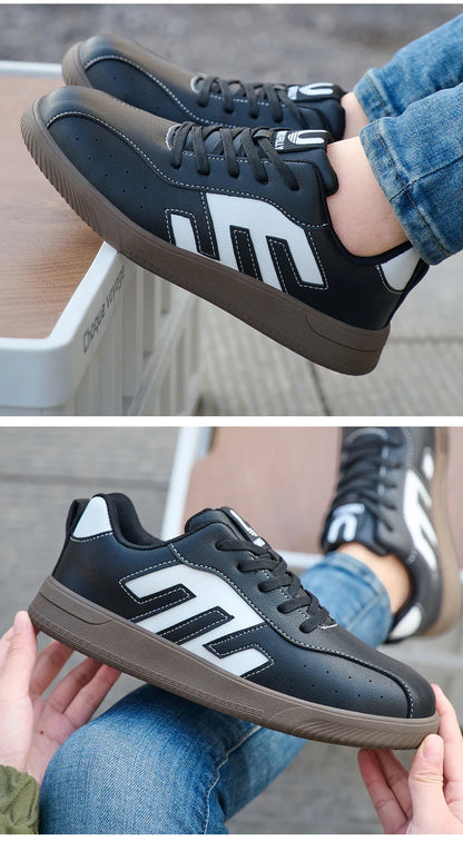 Ladies Safety Shoes Steel Toe Anti- Crush Lightweight Kevlar Work Shoes Fashionable Black And White Casual Protection Footwear