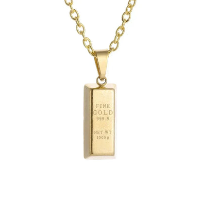 Stainless Steel 100 Dollar Bill Pendant Necklace for Men Women Fashion Lucky Wealth Jewelry Exquisite Gift