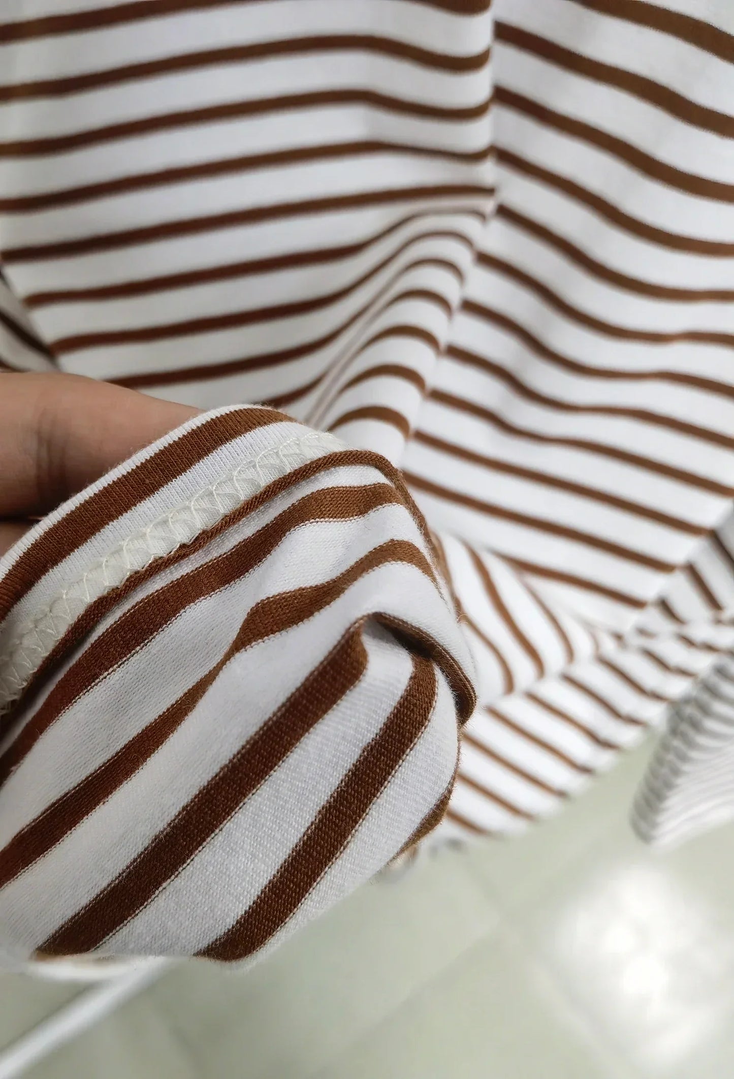2025 Summer Long Sleeve Striped T-Shirts Women Basic Casual Tops Female Cozy Loose Cotton Tees Harajuku T Shirt New
