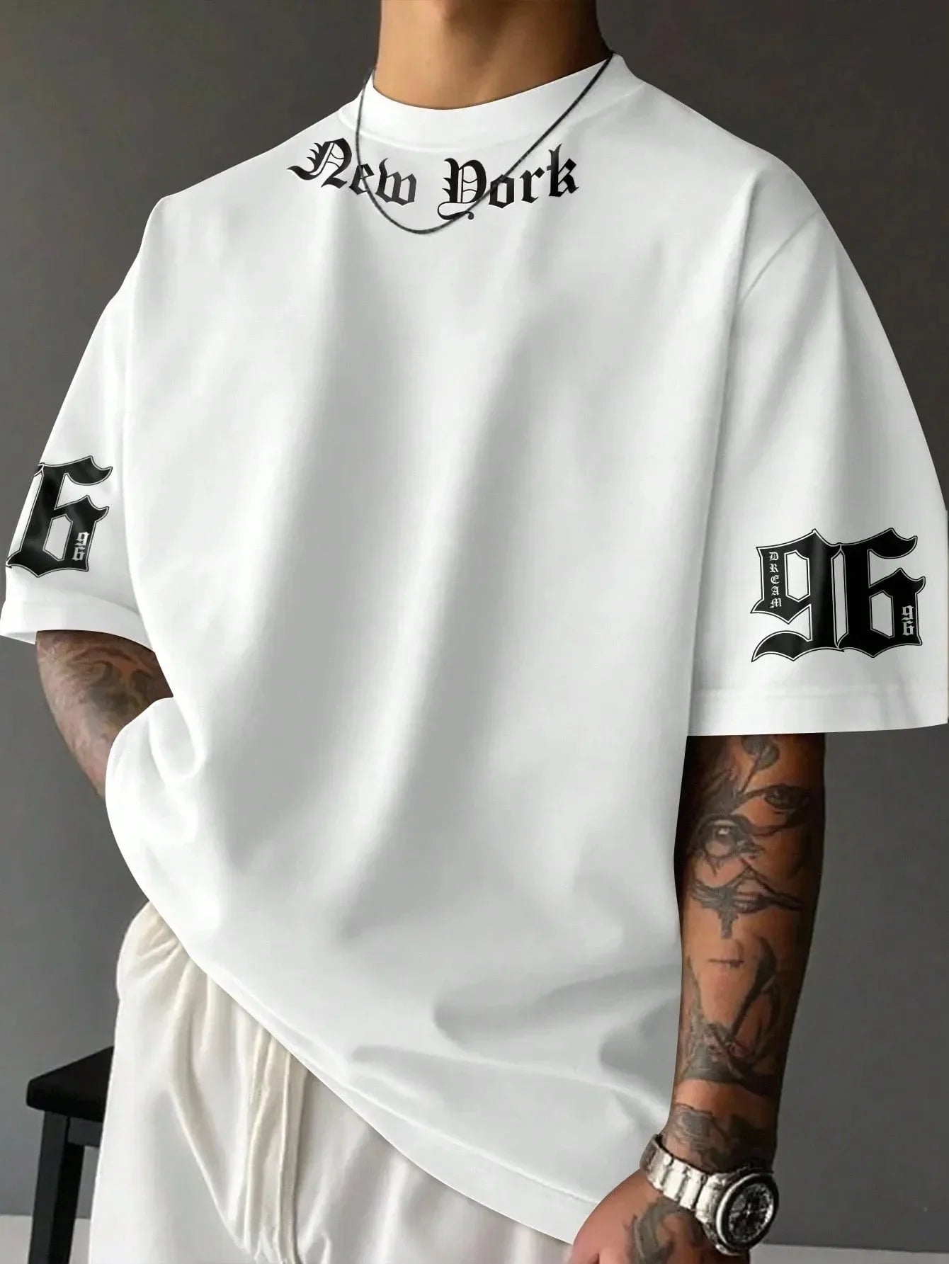 New York Men Cotton TShirt Streetwear Hip Hop Casual Comfort Trendy Vibe