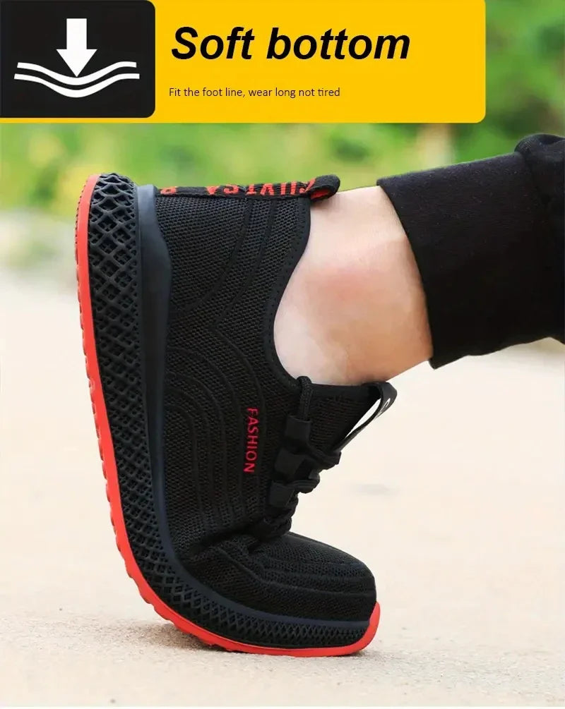 Puncture Proof Breathable Work Safety Boots Anti-stab Safety Shoes Men Steel Toe Shoes Man Construction Work Shoes Protective Sh