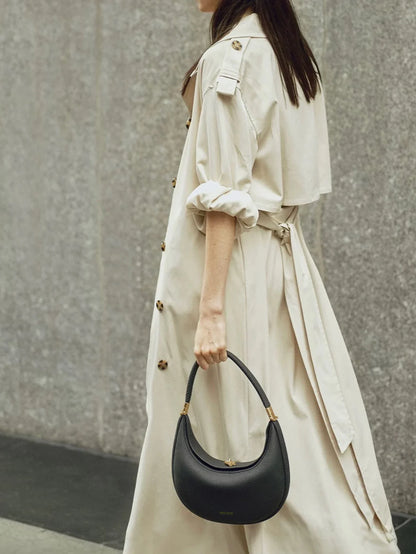 Fresh and casual versatile pine crescent bag, fashionable and luxurious one shoulder armpit bag
