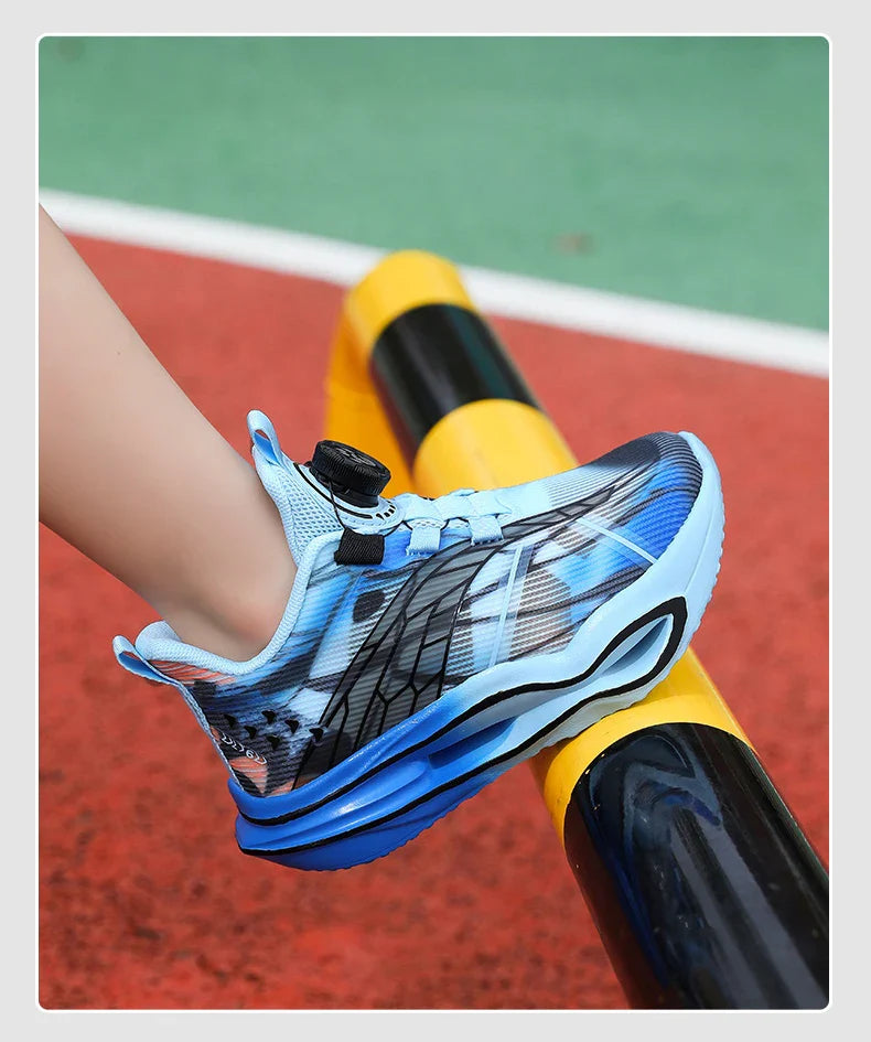 Children‘s Basketball Shoes Cushioned Sneakers Non-slip Breathable Running Shoes Lace-up Boys Girls Athletic Shoes Tennis Shoes