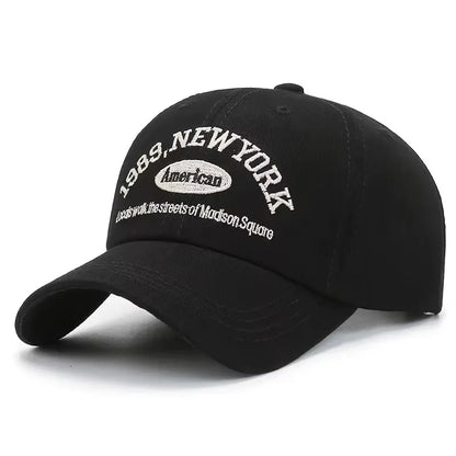 Embroidery 1989 New York Baseball Hats Washed Cotton Cap for Men Women Adjustable Snapback Caps Baseball Cap Letter Dad Hat Hot