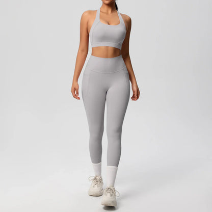 Yoga Suit Sports Set Womens Sportswear Sports women's yoga bra  Tummy Control Slimming Booty Leggings Women's tracksuit