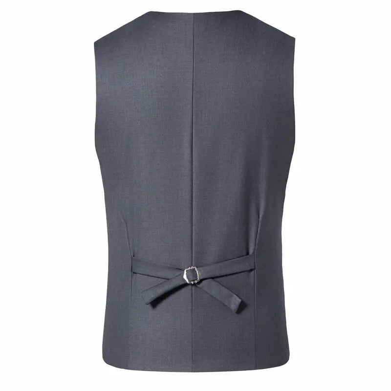 Suit Men's (Blazer+ Vest + Trousers) Fashionable Business Solid-color Wedding British-style Workwear, Casual Performance Suit