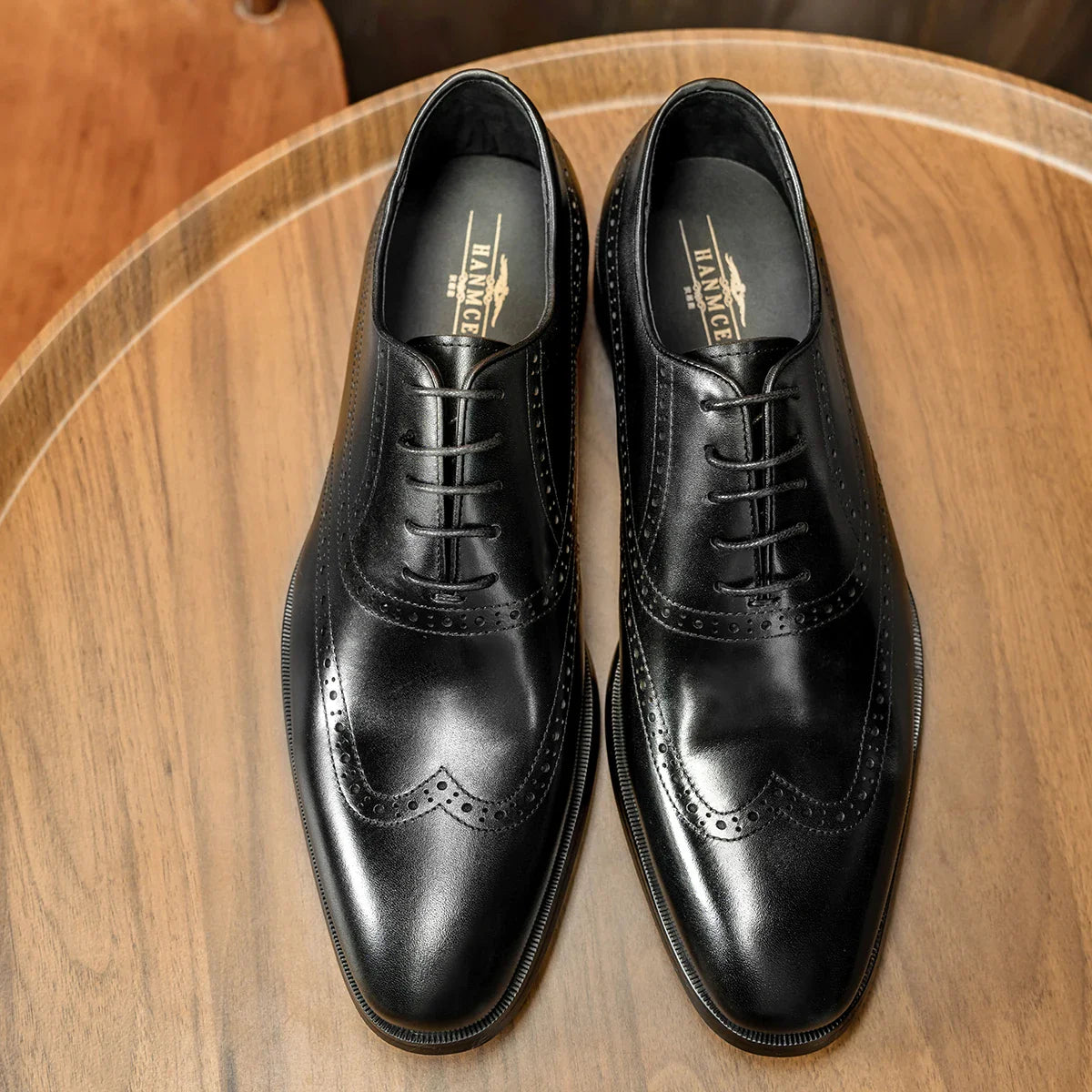 Men Casual Dress Shoes Patchwork Oxford Genuine Leather Formal Shoes for Male Party Dinner British Footwear