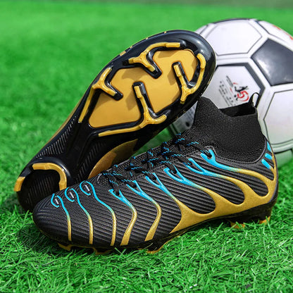 Men's Football Boots TF/FG Adults Soccer Shoes Professional High Quality Soccer Cleats Teenager Anti-slip Outdoor Sports Sneaker