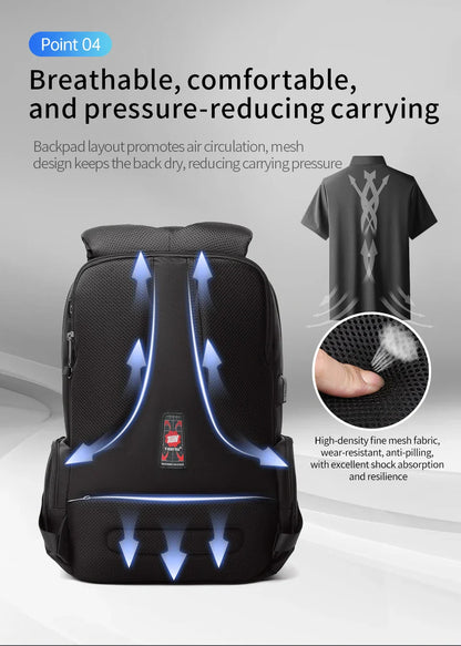 Travel Backpacks Vacuum Backpack 14 15.6 17.3inch Laptop Backpack For School Backpack Men Schoolbag Compression Backpack