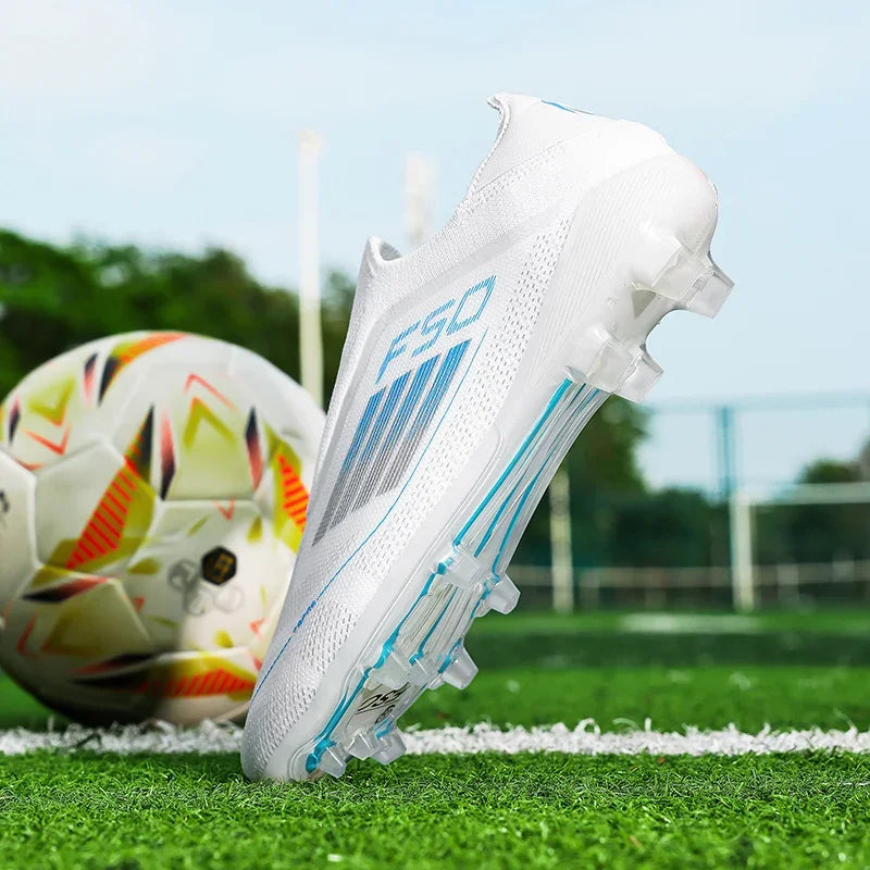 Men Football Boots Training Breathable Drop Shipping Match Sport Cleats Soccer Shoes FG Ultralight Long Spikes Indoor Sneakers