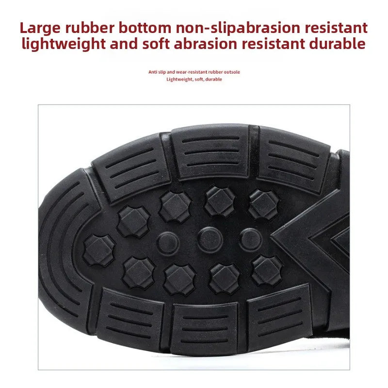Labor protection shoes with steel toe caps, anti smashing and anti stabbing welding shoes, anti slip and wear-resistant shoes