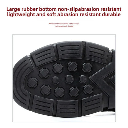 Labor protection shoes with steel toe caps, anti smashing and anti stabbing welding shoes, anti slip and wear-resistant shoes