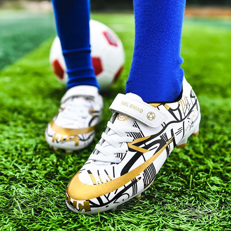 Hot TF/AG Kids Football Shoes Original Child Soccer Shoes Indoor Training Football Field Boots Children‘s Soccer Cleats Sneaker