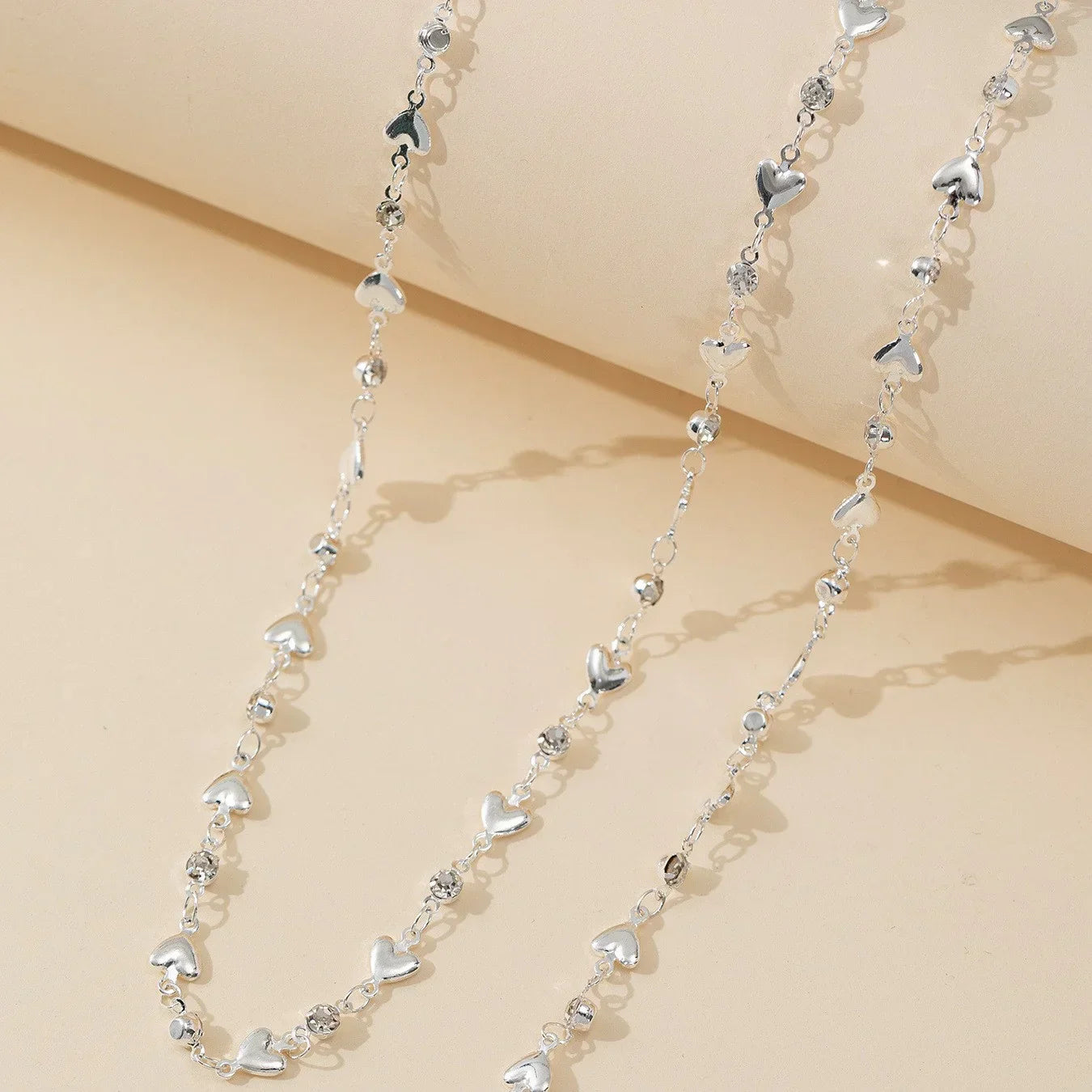 Trendy Gold Silver Color Glass Long Y-Shaped Necklace Metal Collarbone Chain Summer Holiday Party Bohemian Body Jewelry Gifts