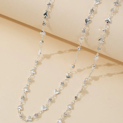 Trendy Gold Silver Color Glass Long Y-Shaped Necklace Metal Collarbone Chain Summer Holiday Party Bohemian Body Jewelry Gifts