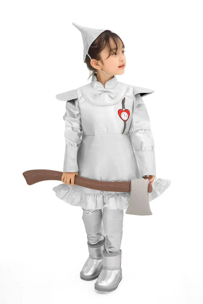 Halloween Cosplay Tin Man Costume Parent-children Clothing Adult Male Iron Man Costume Wizard of Oz Performance Stage Costumes