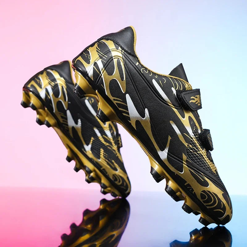 New Men Kids Football Boots Ultralight Boys Professional Soccer Shoes Cleats Non-Slip Match Grass Training Shoes Drop Shipping